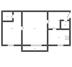 2-к квартира, вторичка, 44м2, 4/5 этаж