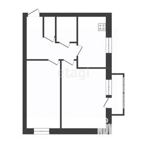 2-к квартира, вторичка, 70м2, 1/6 этаж