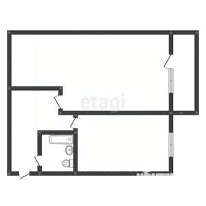 1-к квартира, вторичка, 33м2, 3/5 этаж