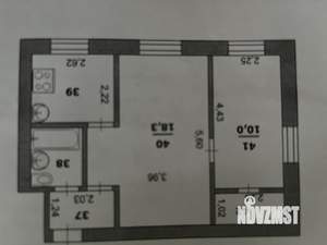 2-к квартира, вторичка, 42м2, 3/5 этаж