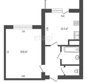 1-к квартира, вторичка, 42м2, 2/7 этаж