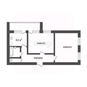 2-к квартира, вторичка, 55м2, 12/17 этаж