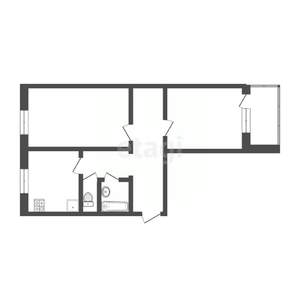 2-к квартира, вторичка, 45м2, 5/5 этаж