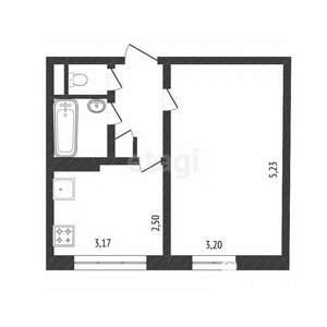 1-к квартира, вторичка, 31м2, 1/5 этаж