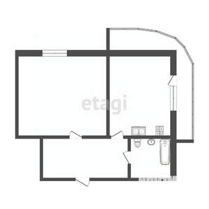 1-к квартира, вторичка, 57м2, 15/17 этаж