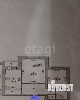 2-к квартира, вторичка, 73м2, 3/4 этаж
