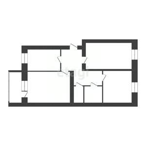 3-к квартира, вторичка, 61м2, 3/6 этаж