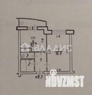 1-к квартира, вторичка, 37м2, 1/10 этаж