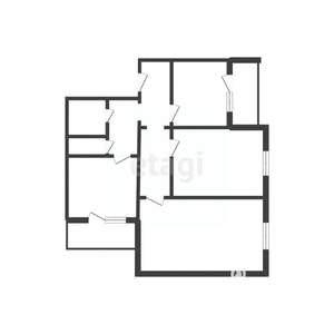 3-к квартира, вторичка, 63м2, 3/10 этаж