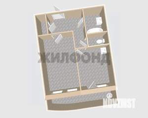 1-к квартира, вторичка, 52м2, 8/8 этаж