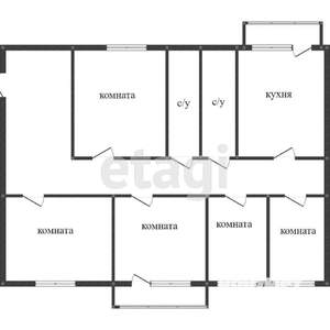 5-к квартира, вторичка, 87м2, 1/9 этаж