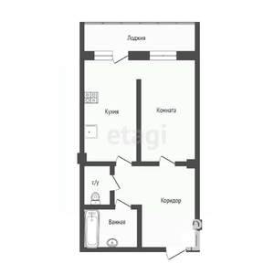 Студия квартира, вторичка, 64м2, 4/15 этаж