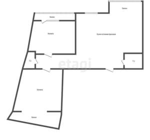 2-к квартира, вторичка, 85м2, 6/9 этаж