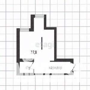 Студия квартира, вторичка, 32м2, 4/5 этаж