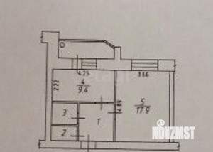 1-к квартира, вторичка, 38м2, 2/7 этаж
