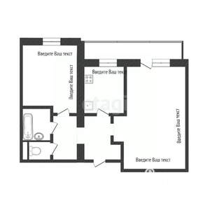 2-к квартира, вторичка, 55м2, 5/10 этаж