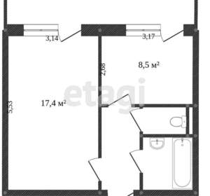 1-к квартира, вторичка, 34м2, 9/10 этаж