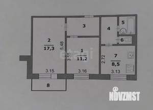 2-к квартира, вторичка, 50м2, 10/10 этаж