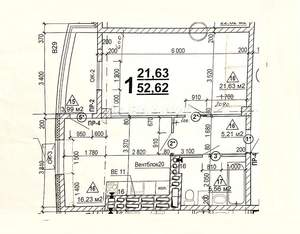 1-к квартира, вторичка, 53м2, 11/17 этаж