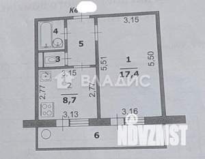 1-к квартира, вторичка, 34м2, 7/10 этаж