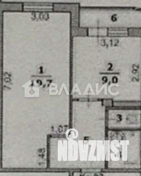1-к квартира, вторичка, 38м2, 5/5 этаж