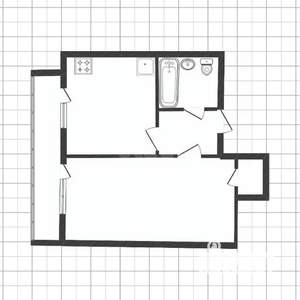 1-к квартира, вторичка, 40м2, 8/14 этаж
