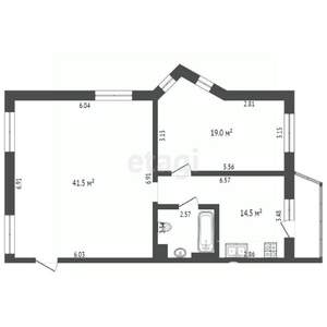 2-к квартира, вторичка, 81м2, 3/4 этаж