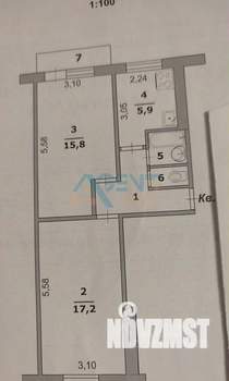 2-к квартира, вторичка, 47м2, 3/5 этаж