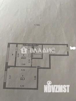 1-к квартира, вторичка, 48м2, 2/15 этаж