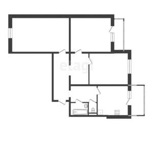 3-к квартира, вторичка, 65м2, 8/10 этаж