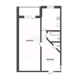 1-к квартира, вторичка, 45м2, 4/7 этаж