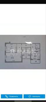 3-к квартира, вторичка, 65м2, 9/10 этаж