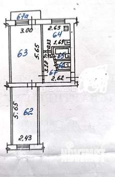 2-к квартира, вторичка, 45м2, 3/5 этаж