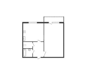 1-к квартира, вторичка, 35м2, 7/9 этаж