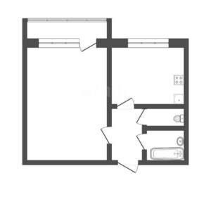 1-к квартира, вторичка, 35м2, 7/9 этаж