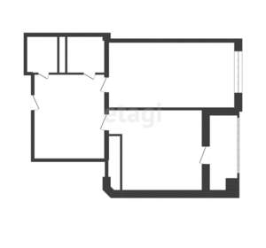 1-к квартира, вторичка, 60м2, 3/6 этаж