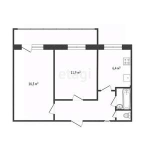 2-к квартира, вторичка, 45м2, 8/9 этаж