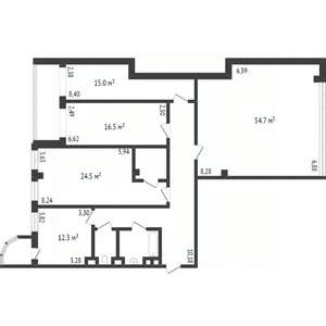 4-к квартира, вторичка, 154м2, 7/9 этаж