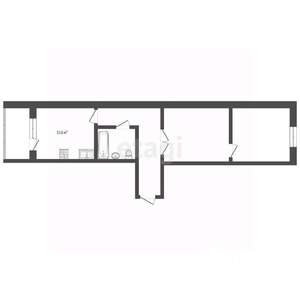 2-к квартира, вторичка, 59м2, 1/7 этаж