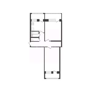 2-к квартира, вторичка, 55м2, 3/10 этаж