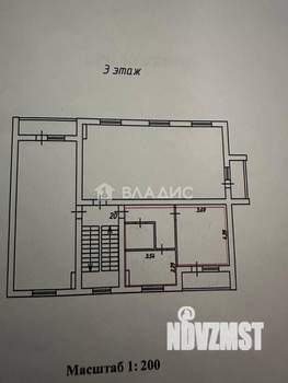 1-к квартира, вторичка, 34м2, 3/3 этаж