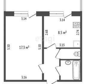 1-к квартира, вторичка, 34м2, 7/10 этаж