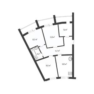 3-к квартира, вторичка, 70м2, 4/7 этаж