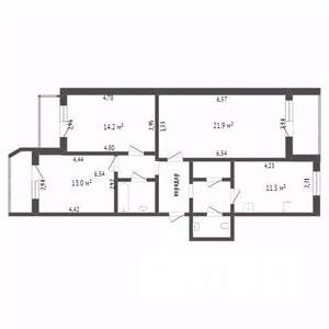 3-к квартира, вторичка, 96м2, 5/9 этаж