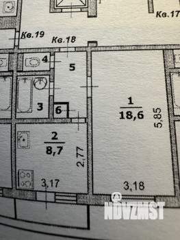 1-к квартира, вторичка, 36м2, 5/9 этаж