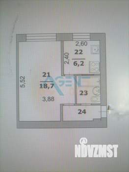 1-к квартира, вторичка, 30м2, 2/5 этаж