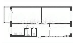 3-к квартира, вторичка, 62м2, 5/5 этаж