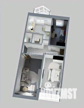 3-к квартира, вторичка, 70м2, 2/6 этаж