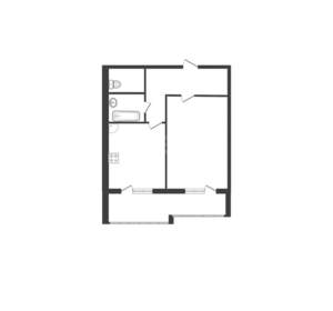 1-к квартира, вторичка, 45м2, 5/12 этаж