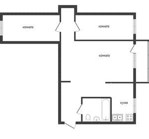 3-к квартира, вторичка, 104м2, 3/4 этаж